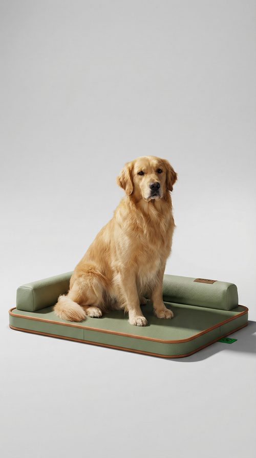Breathable Leather Dog Bed